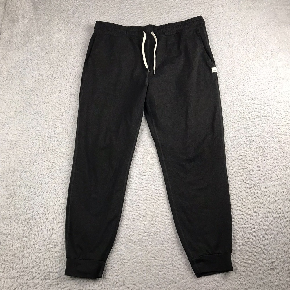 Vuori Ponto Performance Jogger Mens XL (33x25)‎ Black Dreamknit Crop Sweatpants